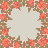 Beautiful background with roses and place for your text