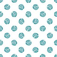 Seamless pattern with polka dots Abstract roses N2