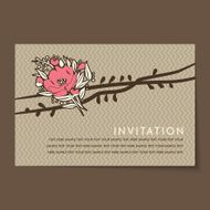 Beautiful vintage invitation cards layouts N75