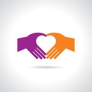 Hands in the form of heart N4