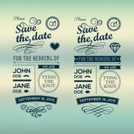 Wedding invitations badges