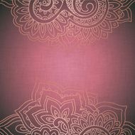 Vector frame pattern of the indian floral ornament N5