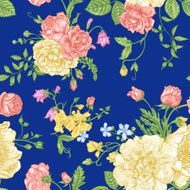 Seamless floral pattern with colorful flowers N3