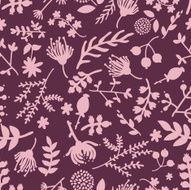 Seamless vintage floral pattern N16