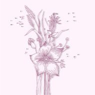 Beautiful flower design on background