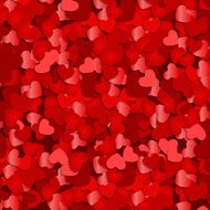 Red hearts confetti Valentine&#039;s day or Wedding N6