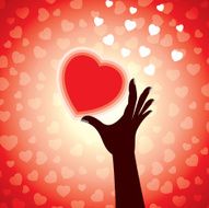 Hand Reaching Sky - Heart