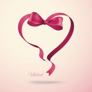 Heart made of ribbon N2