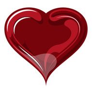 Red heart on valentine`s day N2