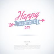 Valentine&#039;s Day vector poster N173