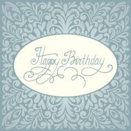 Happy Birthday greeting card design N5