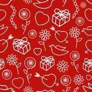 valentine's day seamless pattern N15