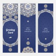 Vintage ornate cards in Eastern style N30
