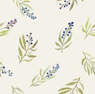 Watercolor seamless flowers pattern N7