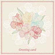 Abstract elegance seamless flower background with orchid N2