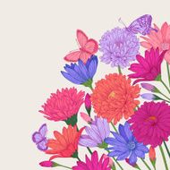 Background with flowers N48