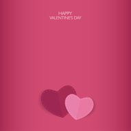 Valentine&#039;s card with text and heart shape Vector ilustration N64