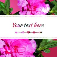 Background realistic flowers azaleas
