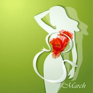 Beautiful young woman with flowers N13