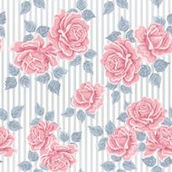 Seamless wallpaper pattern with roses N10