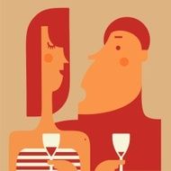 couple drinking wine N3
