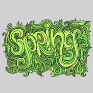 Vector Spring hand lettering N2