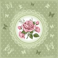 Background with roses N21