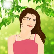 Summer Nature Girl