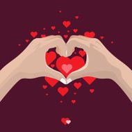 Hands shaping a heart form N2