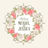Rose mallow garland N3