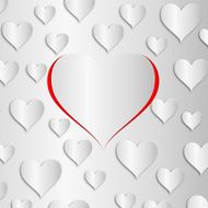 Lovely hearts shape illustration background