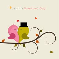 Greeting card design for Happy Valentines Day celebration N19