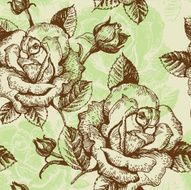 Seamless Floral Pattern with Roses N29