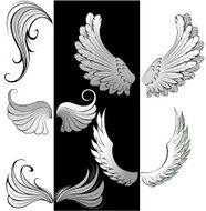 stylized wings
