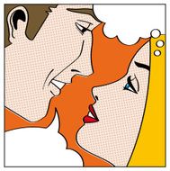 Romance comic book - thinking speaking