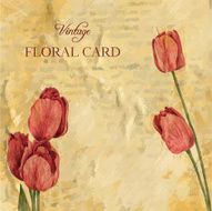 painting floral card N4