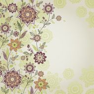 Vintage greeting cards with floral motifs in east style N6