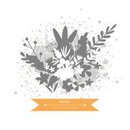 Beautiful romantic card Hand drawn vector illustration N7