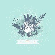 Beautiful romantic card Hand drawn vector illustration N8