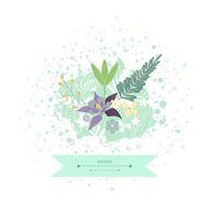 Beautiful romantic card Hand drawn vector illustration N9