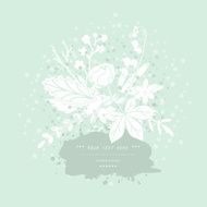 Beautiful romantic card Hand drawn vector illustration N12