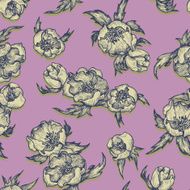 Vintage floral seamless pattern N45