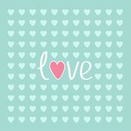Blue heart love card
