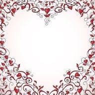 Heart-shaped frame N3