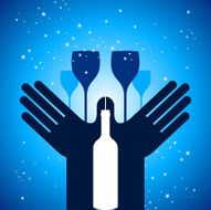 blue bar illustration