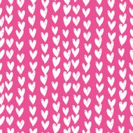 Velentine's day pattern with hand painted hearts N35