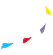 paper plane vector illustration