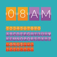 Flat countdown timer