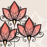 Colored Floral Layout N21