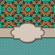 Vintage vector flower frame N114